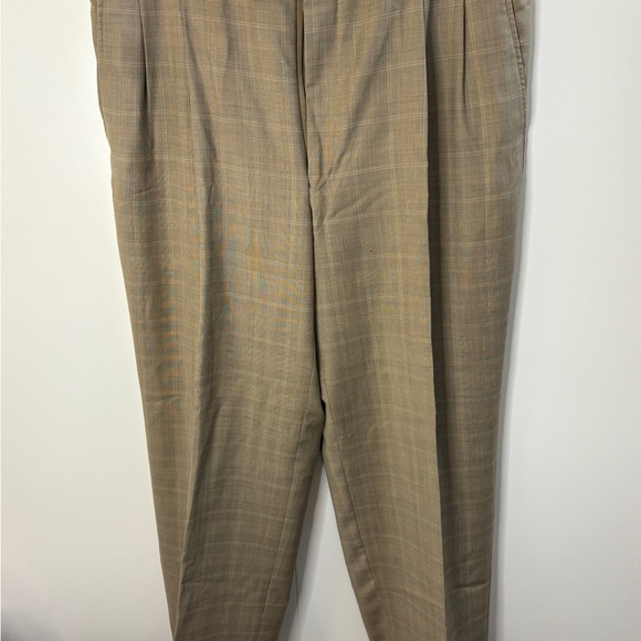Burberry Tan Windowpane Wool Men's Suit - Picture 9 of 16